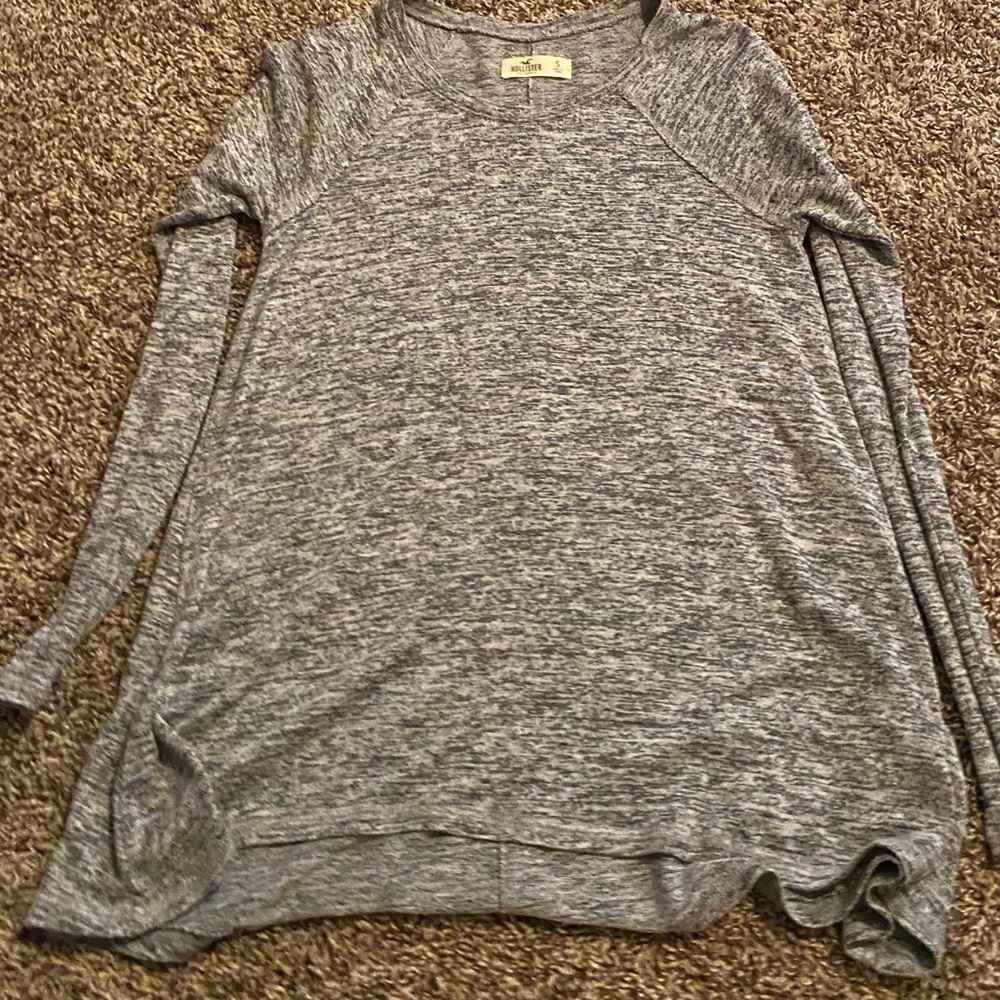 Hollister Heather Grey Long Sleeve Top